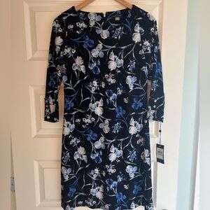 MOVING SALE 🏡 Tommy Hilfiger Quarter Length Sleeve Floral Shift Dress - NWT - 8